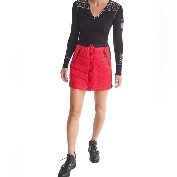 Alp N Rock Valentina Skirt Women’s Size XS Mini Puffer Insulated Outdoor‎ Red - Picture 2 of 12